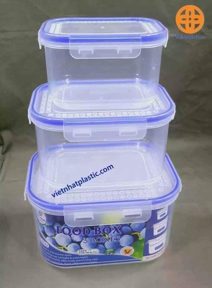 SET 3 CÁI HỘP NHỰA VIỆT NHẬT